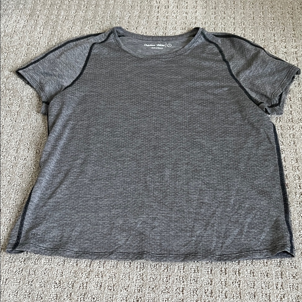 Outdoor Voices Charcoal Short Sleeve Tee